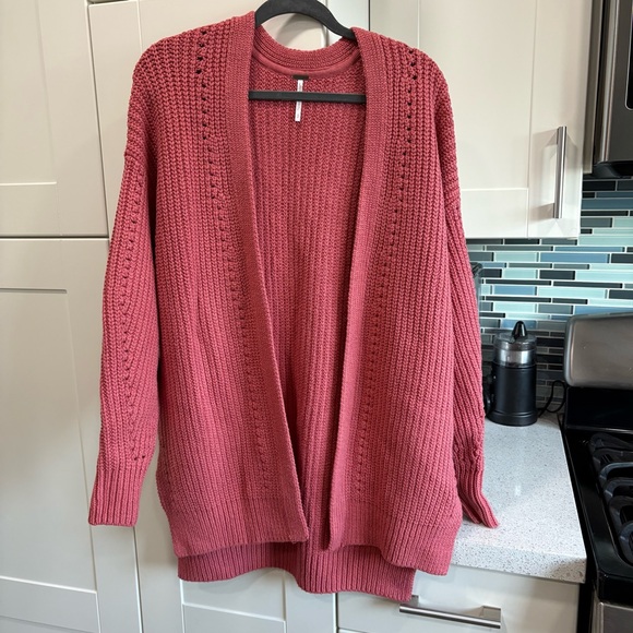Free People Pink Knit Cardigan - Picture 5 of 10